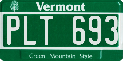 VT license plate PLT693