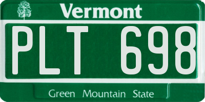 VT license plate PLT698