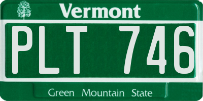 VT license plate PLT746