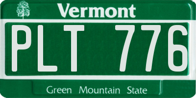 VT license plate PLT776