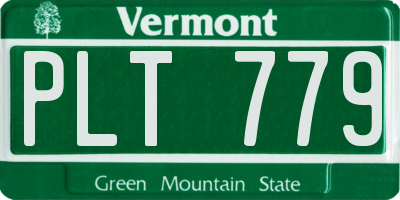 VT license plate PLT779