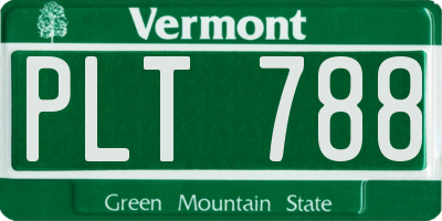VT license plate PLT788