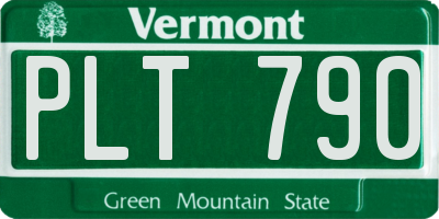 VT license plate PLT790