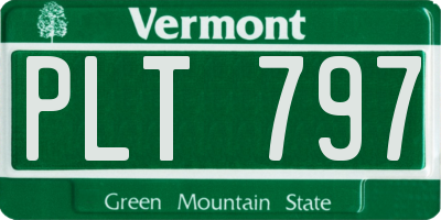 VT license plate PLT797