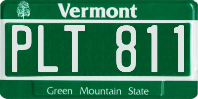 VT license plate PLT811