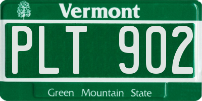 VT license plate PLT902