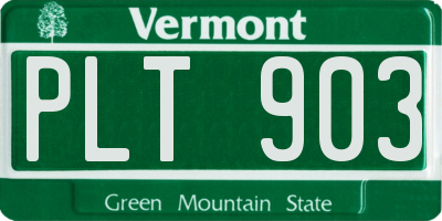 VT license plate PLT903