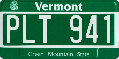 VT license plate PLT941