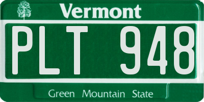 VT license plate PLT948