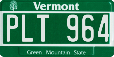 VT license plate PLT964