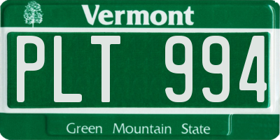 VT license plate PLT994