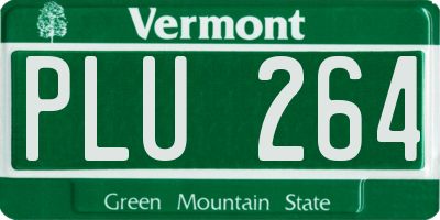 VT license plate PLU264