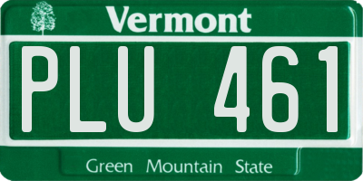 VT license plate PLU461