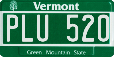 VT license plate PLU520