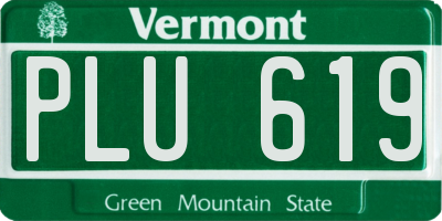 VT license plate PLU619