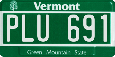 VT license plate PLU691