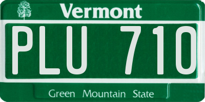 VT license plate PLU710