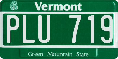 VT license plate PLU719