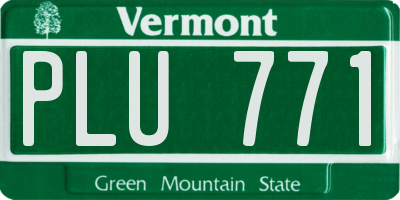 VT license plate PLU771