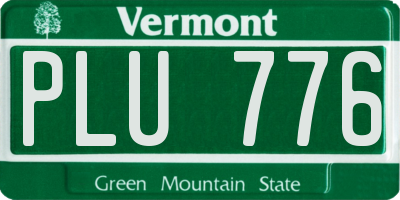 VT license plate PLU776