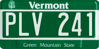 VT license plate PLV241