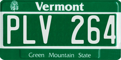 VT license plate PLV264