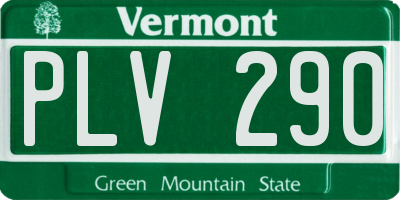 VT license plate PLV290