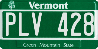 VT license plate PLV428