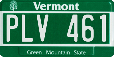VT license plate PLV461