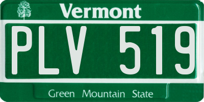 VT license plate PLV519