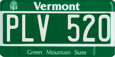 VT license plate PLV520