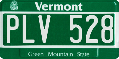 VT license plate PLV528