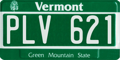 VT license plate PLV621