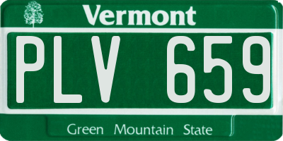 VT license plate PLV659