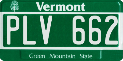 VT license plate PLV662