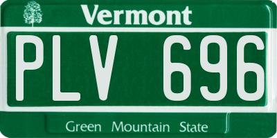 VT license plate PLV696