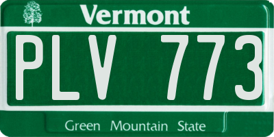 VT license plate PLV773