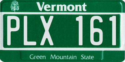 VT license plate PLX161