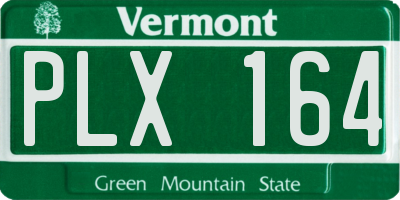 VT license plate PLX164