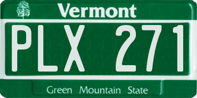 VT license plate PLX271