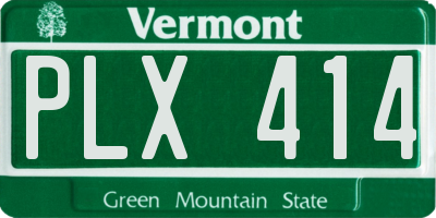 VT license plate PLX414