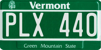 VT license plate PLX440