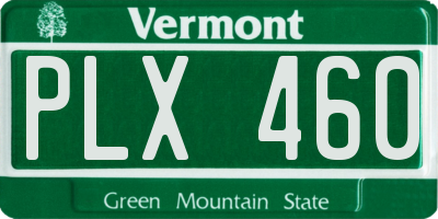 VT license plate PLX460