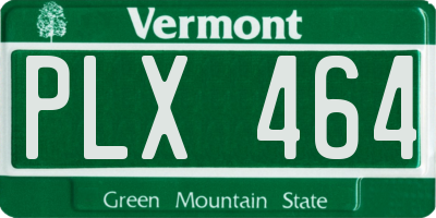 VT license plate PLX464