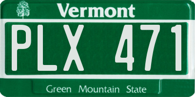 VT license plate PLX471