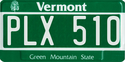 VT license plate PLX510