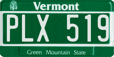 VT license plate PLX519