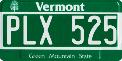VT license plate PLX525
