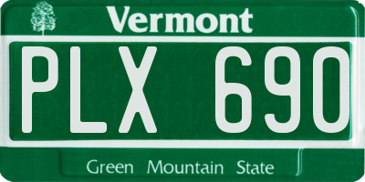 VT license plate PLX690