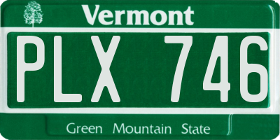 VT license plate PLX746